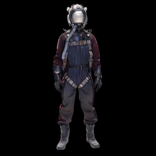 Lot # 212: Tynan Ship Belter "Craig" Vac suit with Helmet and Harness