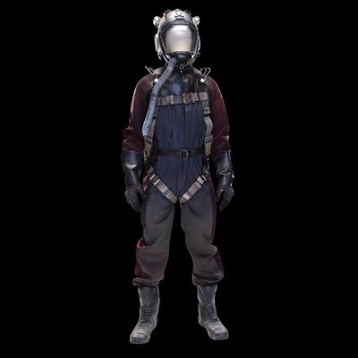 Lot # 212: Tynan Ship Belter "Craig" Vac suit with Helmet and Harness