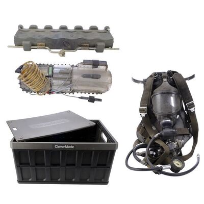 Lot # 221: Camina Drummer's (Cara Gee) Helmet Tools with Crate