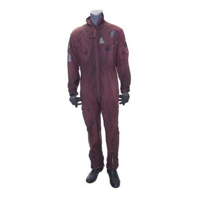 Lot # 244: Filip Inaros' (Jasai Chase Owens) Red Jumpsuit