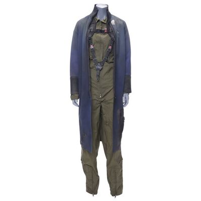 Lot # 257: Ceres Station Belter Coveralls and Vac-Jacket with ID Arm Band