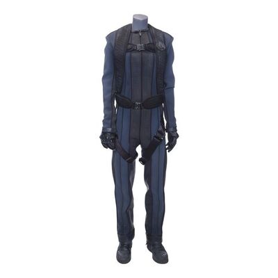 Lot # 261: Roberta "Bobbie" Draper's (Frankie Adams) UN Vac Suit with Light-Up Boots