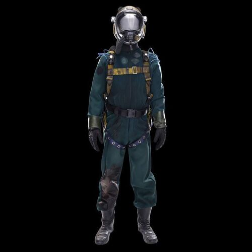 Lot # 273: Josep's (Samer Salem) Complete Bloody Space Suit with Helmet, Pack, and Harness