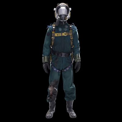 Lot # 273: Josep's (Samer Salem) Complete Bloody Space Suit with Helmet, Pack, and Harness