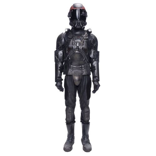 Lot # 291: Amos Burton's (Wes Chatham) MCRN Light Armor Complete Space Suit with Light-up Helmet and Pack