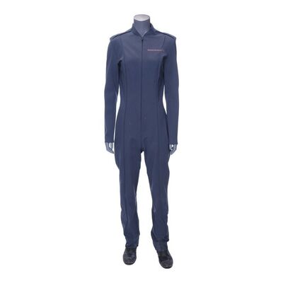 Lot # 296: Roberta "Bobbie" Draper's (Frankie Adams) Rocinante Flight Suit with Light-Up Boots