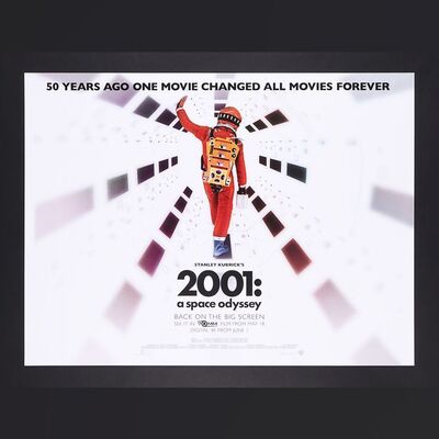 Lot #2 - 2001: A SPACE ODYSSEY (1968) - 50th Anniversary UK Quad, 2018
