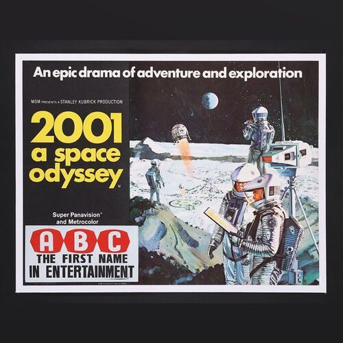 Lot #4 - 2001: A SPACE ODYSSEY (1968) - UK ABC Cinema Quad, Linen Backed, 1968