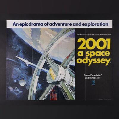 Lot #6 - 2001: A SPACE ODYSSEY (1968) - UK Quad - Style A 'Space Wheel', 1968