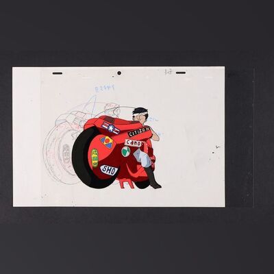 Lot #8 - AKIRA (1988) - Original Hand-painted Animation Cel with Production Background and Shot Breakdown, 1988