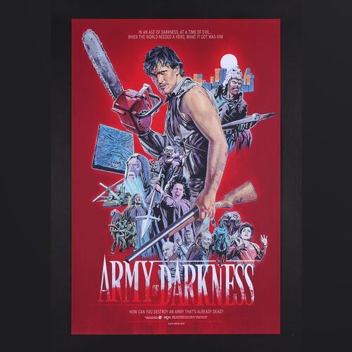 Lot #29 - ARMY OF DARKNESS (1992) - Hand-Numbered Limited Edition Variant Print by Paul Mann, 2022