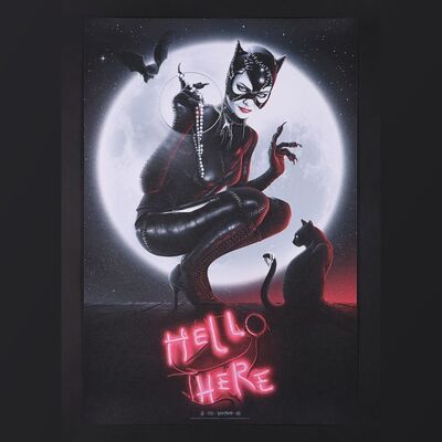Lot #41 - BATMAN RETURNS (1992) - Hand-Numbered Limited Edition Bottleneck Gallery and Vice Press Print by Patrick Connan, 2022