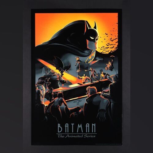 Lot #42 - BATMAN: THE ANIMATED SERIES (1992 - 1995) - Hand-Numbered Limited Edition Bottleneck Gallery Print by Juan Ramos, 2020