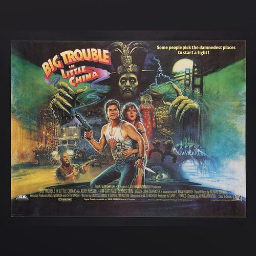 Lot #67 - BIG TROUBLE IN LITTLE CHINA (1986) - UK Quad, 1986