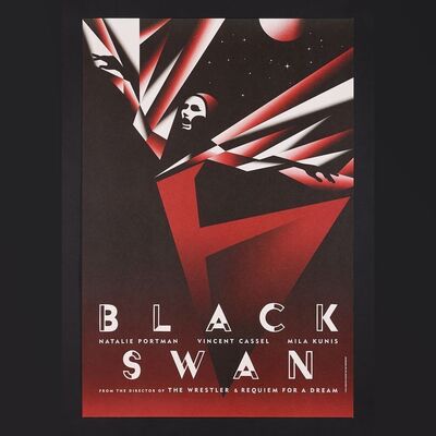 Lot #69 - BLACK SWAN (2010) - Complete Set of Four Uncoated Heavy Stock Promotional One-Sheets, 2010