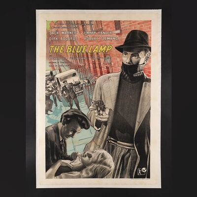 Lot #83 - THE BLUE LAMP (1950) - British One-Sheet - Linen Backed, 1950