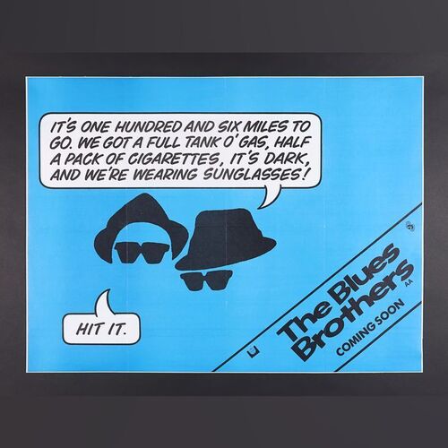 Lot #87 - THE BLUES BROTHERS (1980) - UK Quad - Linen Backed, 1980