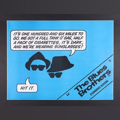 Lot #87 - THE BLUES BROTHERS (1980) - UK Quad - Linen Backed, 1980