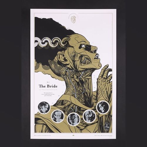 Lot #90 - BRIDE OF FRANKENSTEIN (1935) - Hand-Numbered Limited Edition Print by Martin Ansin, 2010
