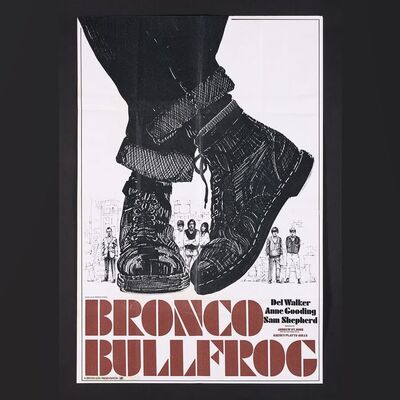 Lot #92 - BRONCO BULLFROG (1970) - British One-Sheet, BBFC Certificate and Press Items, 1970