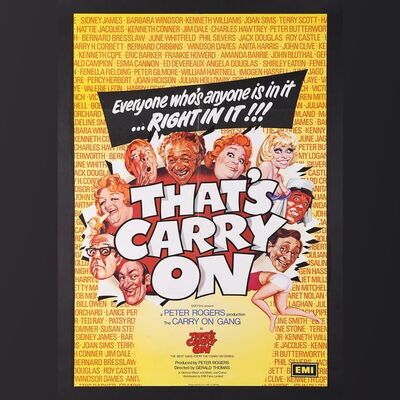 Lot #98 - CARRY ON (VARIOUS PRODUCTIONS) (1958-1978) - Six Various Posters, 1958 - 1977