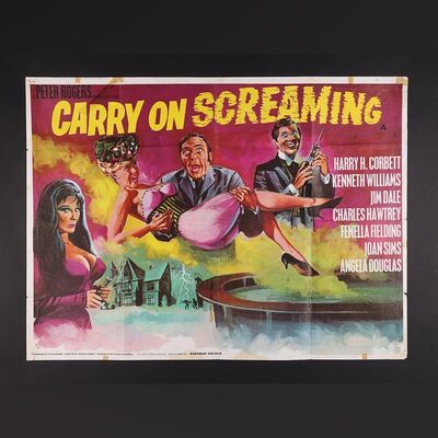 Lot #100 - CARRY ON SCREAMING! (1966) - UK Quad, 1966