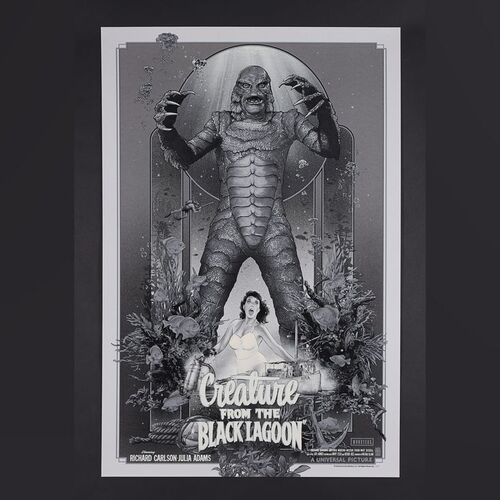 Lot #111 - CREATURE FROM THE BLACK LAGOON (1954) - Hand-Numbered Limited Edition Print by Vance Kelly, 2022