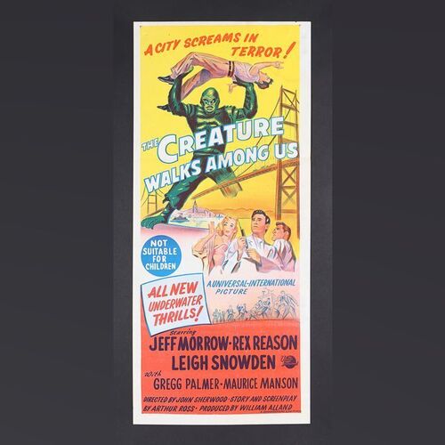 Lot #112 - THE CREATURE WALKS AMONG US (1956) - Australian Daybill, 1956