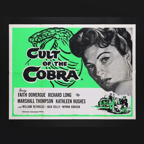 Lot #114 - CULT OF THE COBRA (1955) - UK Quad, 1956
