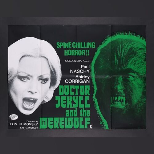 Lot #119 - DOCTOR JEKYLL AND THE WEREWOLF (1972) - UK Quad, 1972
