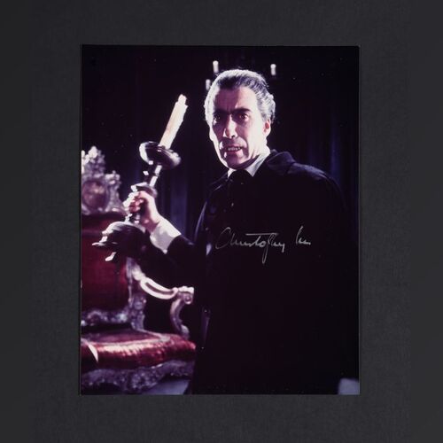 Lot #120 - DRACULA (1958) - Christopher Lee Autographed Still