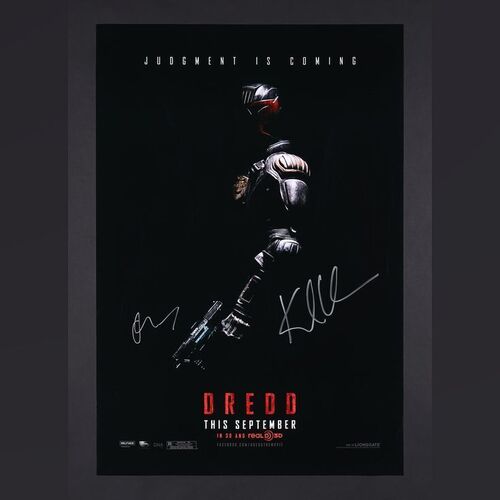Lot #122 - DREDD (2012) - Karl Urban and Olivia Thirlby Autographed Advance US One-Sheet, 2012