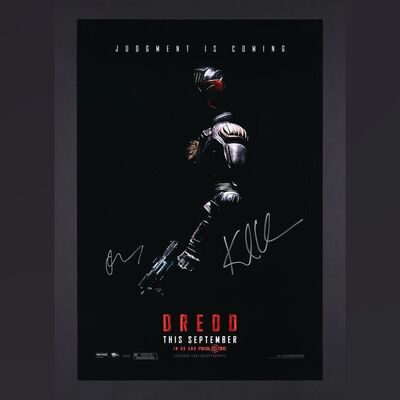 Lot #122 - DREDD (2012) - Karl Urban and Olivia Thirlby Autographed Advance US One-Sheet, 2012