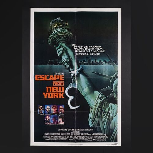 Lot #130 - ESCAPE FROM NEW YORK (1981) - US Advance One-Sheet, 1981