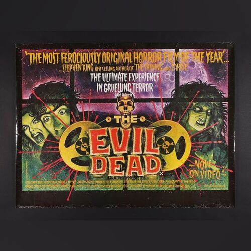 Lot #133 - THE EVIL DEAD (1981) - UK Quad, 1982 (First Release)