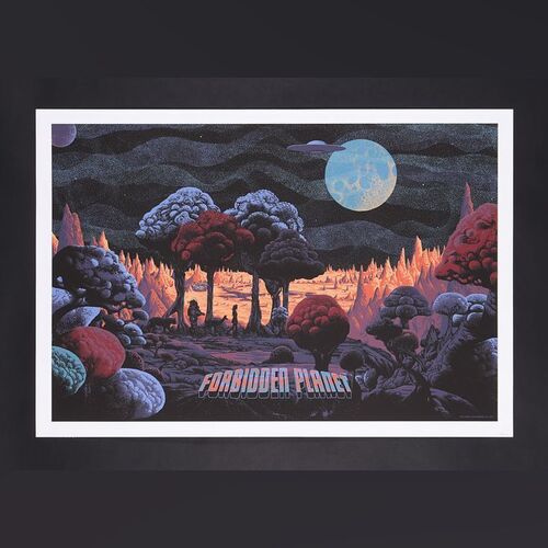 Lot #142 - FORBIDDEN PLANET (1956) - Dark Hall Mansion Archive: Hand-Numbered Limited Edition Regular Print by Kilian Eng, 2015