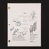 Lot #152 - FRIENDS (T.V. SERIES, 1994) - Jennifer Aniston, Courtney Cox, Lisa Kudrow, Matt LeBlanc, Matthew Perry and David Schwimmer Autographed "The One Where Rachel has a Baby" Table Draft Script
