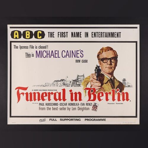 Lot #154 - FUNERAL IN BERLIN (1966) - UK Quad - ABC Style, 1966