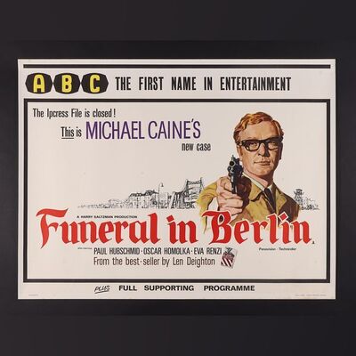 Lot #154 - FUNERAL IN BERLIN (1966) - UK Quad - ABC Style, 1966