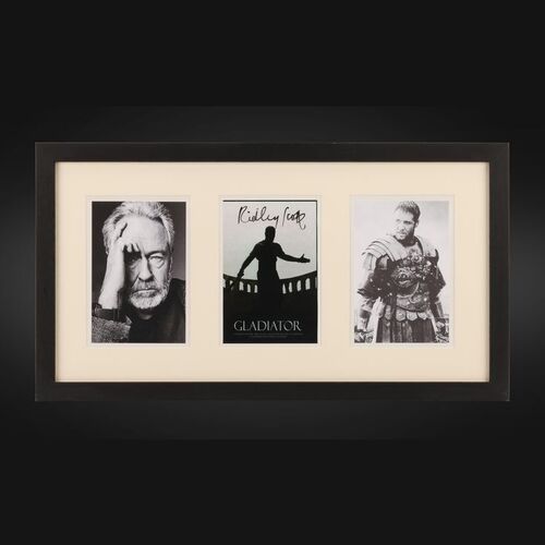 Lot #160 - GLADIATOR (2000) - Ridley Scott Autographed Framed Display