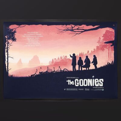 Lot #170 - THE GOONIES (1985) - Hand-Numbered Limited Edition Variant Screenprint by Florey and Matt Ferguson, 2019