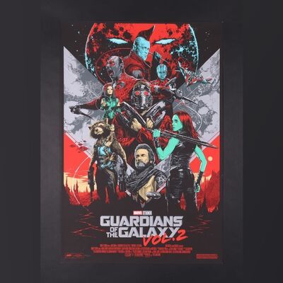 Lot #180 - GUARDIANS OF THE GALAXY VOL. 2 (2017) - Hand-Numbered Timed Edition Print by Ken Taylor, 2017