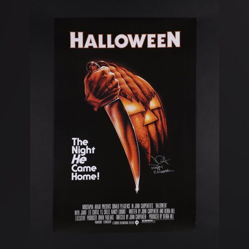 Lot #182 - HALLOWEEN (1978) - John Carpenter Autographed Commercial Poster