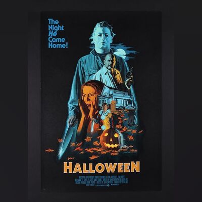 Lot #185 - HALLOWEEN (1978) - Hand-Numbered Limited Edition Print by Paul Mann, 2017