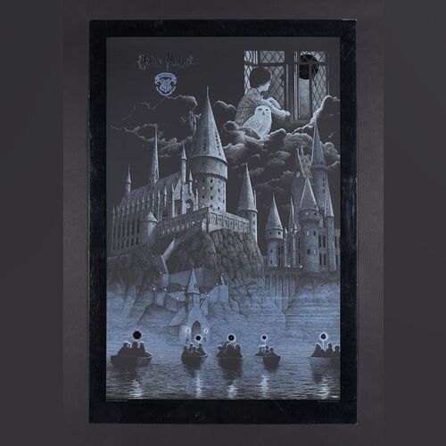 Lot #188 - HARRY POTTER AND THE SORCERER'S STONE (2001) - Dark Hall Mansion Archive: Hand-Numbered Private Proof Blue Foil Print by Gerhard, 2016