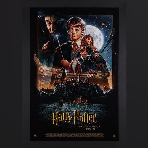 Lot #198 - HARRY POTTER AND THE PHILOSOPHER'S STONE (2001) - Hand-Numbered Limited Edition Print by Blake Armstrong, 2023