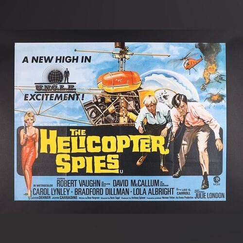 Lot #201 - THE HELICOPTER SPIES (1968) - UK Quad, 1968