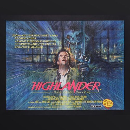 Lot #203 - HIGHLANDER (1986) - UK Quad, 1986