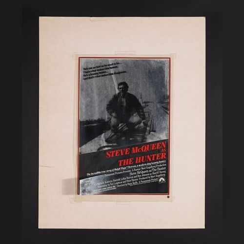 Lot #208 - THE HUNTER (1980) - Concept Artwork and Mylar US One-Sheet, 1980