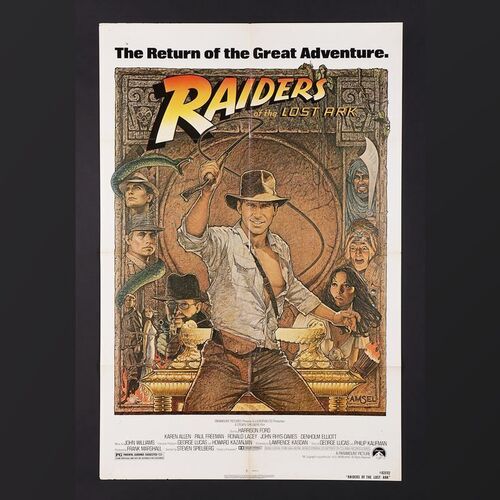Lot #211 - INDIANA JONES: RAIDERS OF THE LOST ARK (1981) - US One-Sheet, 1982